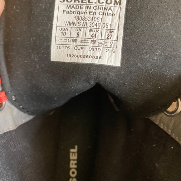 Sorel Lexie Wedge Red Lace Boots Women’s Size 10 Excellent Condition! - Picture 10 of 10